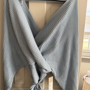 Lizard Thicket Light Blue Ribbed Top